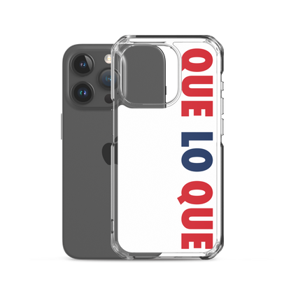 Que Lo Que Dominican iPhone Case  - 2020 - DominicanGirlfriend.com - Frases Dominicanas - República Dominicana Lifestyle Graphic T-Shirts Streetwear & Accessories - New York - Bronx - Washington Heights - Miami - Florida - Boca Chica - USA - Dominican Clothing