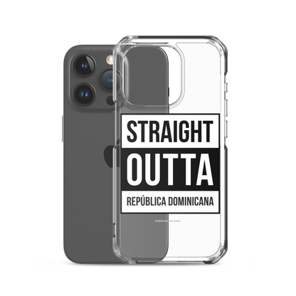 Straight Outta República Dominicana iPhone Case  - 2020 - DominicanGirlfriend.com - Frases Dominicanas - República Dominicana Lifestyle Graphic T-Shirts Streetwear & Accessories - New York - Bronx - Washington Heights - Miami - Florida - Boca Chica - USA - Dominican Clothing