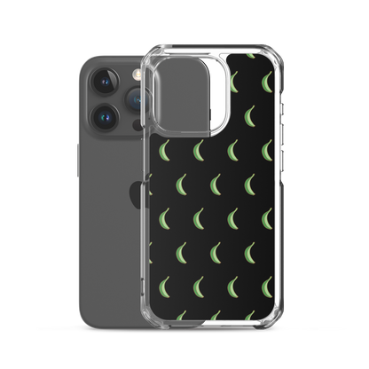 Platano All-Over Dominican iPhone Case (Black)  - 2020 - DominicanGirlfriend.com - Frases Dominicanas - República Dominicana Lifestyle Graphic T-Shirts Streetwear & Accessories - New York - Bronx - Washington Heights - Miami - Florida - Boca Chica - USA - Dominican Clothing