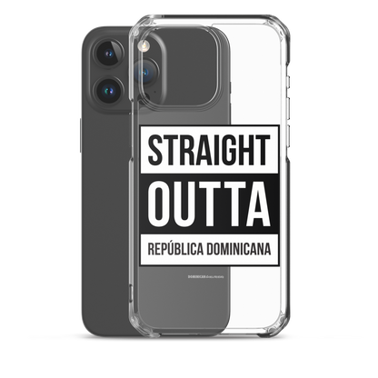 Straight Outta República Dominicana iPhone Case  - 2020 - DominicanGirlfriend.com - Frases Dominicanas - República Dominicana Lifestyle Graphic T-Shirts Streetwear & Accessories - New York - Bronx - Washington Heights - Miami - Florida - Boca Chica - USA - Dominican Clothing