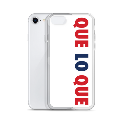 Que Lo Que Dominican iPhone Case  - 2020 - DominicanGirlfriend.com - Frases Dominicanas - República Dominicana Lifestyle Graphic T-Shirts Streetwear & Accessories - New York - Bronx - Washington Heights - Miami - Florida - Boca Chica - USA - Dominican Clothing