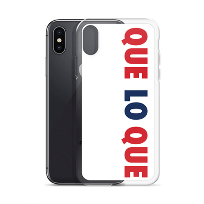 Que Lo Que Dominican iPhone Case  - 2020 - DominicanGirlfriend.com - Frases Dominicanas - República Dominicana Lifestyle Graphic T-Shirts Streetwear & Accessories - New York - Bronx - Washington Heights - Miami - Florida - Boca Chica - USA - Dominican Clothing