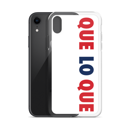 Que Lo Que Dominican iPhone Case  - 2020 - DominicanGirlfriend.com - Frases Dominicanas - República Dominicana Lifestyle Graphic T-Shirts Streetwear & Accessories - New York - Bronx - Washington Heights - Miami - Florida - Boca Chica - USA - Dominican Clothing