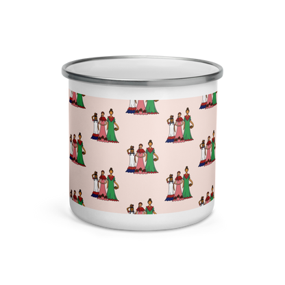 Dominican Faceless Dolls Enamel Mug