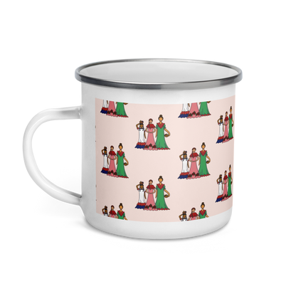 Dominican Faceless Dolls Enamel Mug