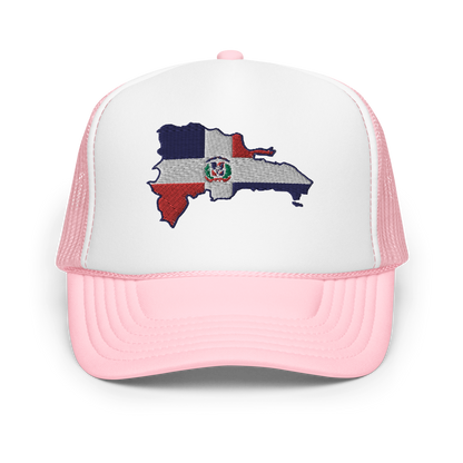 Dominican Republic Island Foam trucker hat