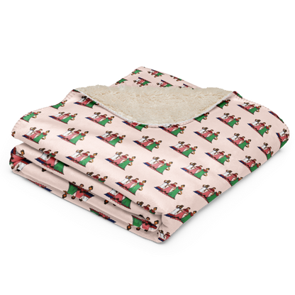 Dominican Faceless Dolls Soft Sherpa Blanket