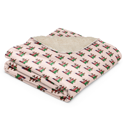 Dominican Faceless Dolls Soft Sherpa Blanket