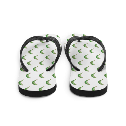 Platano All-Over Flip-Flops (White)