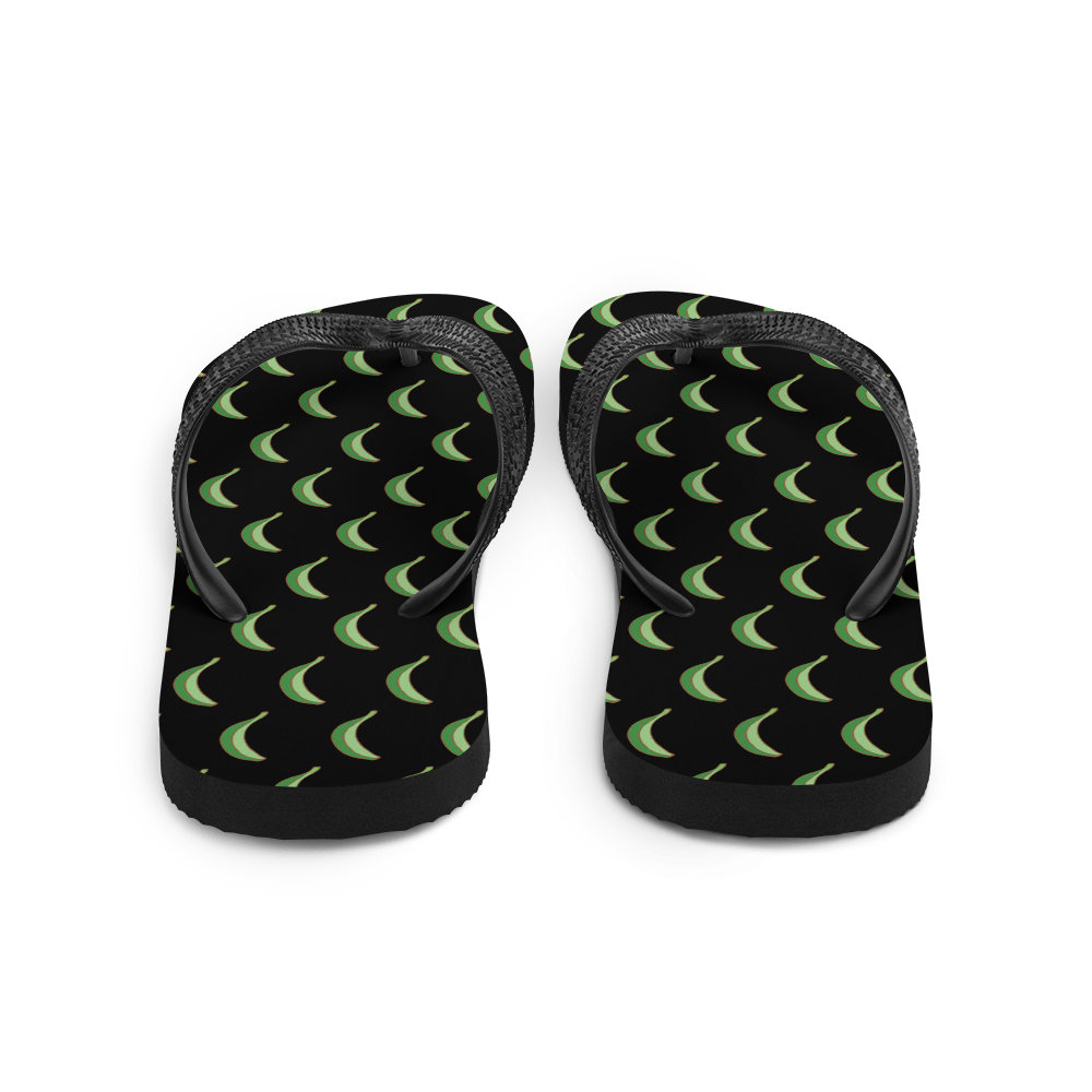 Platano All-Over Flip-Flops (Black)