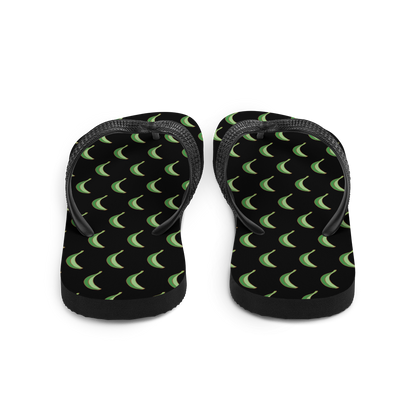 Platano All-Over Flip-Flops (Black)