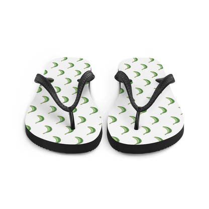 Platano All-Over Flip-Flops (White)
