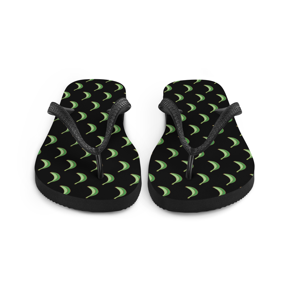 Platano All-Over Flip-Flops (Black)