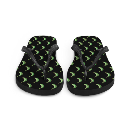 Platano All-Over Flip-Flops (Black)