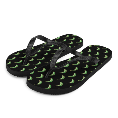 Platano All-Over Flip-Flops (Black)