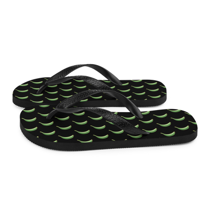 Platano All-Over Flip-Flops (Black)