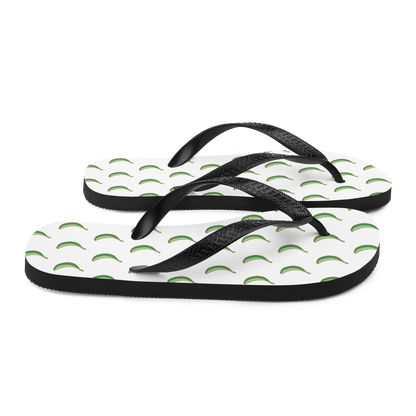 Platano All-Over Flip-Flops (White)