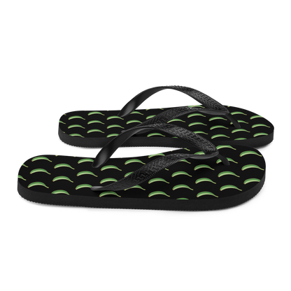 Platano All-Over Flip-Flops (Black)