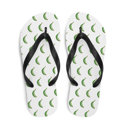 Platano All-Over Flip-Flops (White)