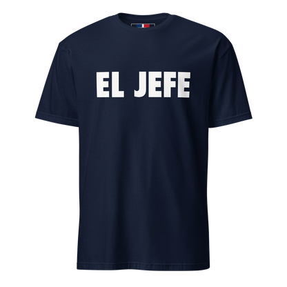 El Jefe Dominican T-Shirt  - 2020 - DominicanGirlfriend.com - Frases Dominicanas - República Dominicana Lifestyle Graphic T-Shirts Streetwear & Accessories - New York - Bronx - Washington Heights - Miami - Florida - Boca Chica - USA - Dominican Clothing