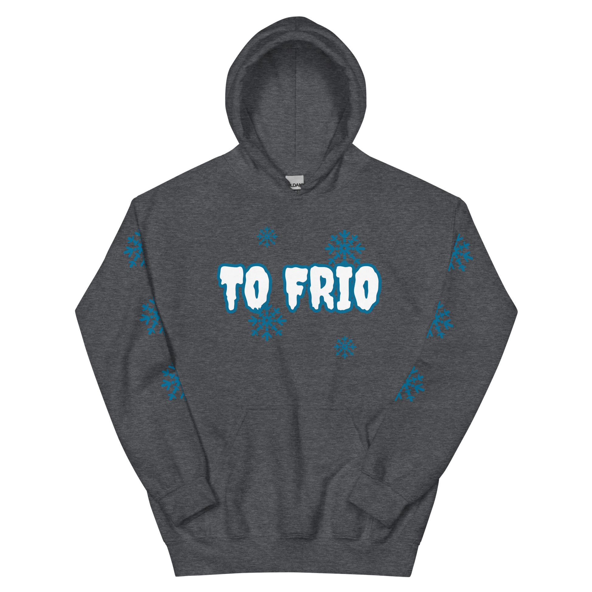 To Frio Snowflake Sleeve Dominican Unisex Hoodie  - 2020 - DominicanGirlfriend.com - Frases Dominicanas - República Dominicana Lifestyle Graphic T-Shirts Streetwear & Accessories - New York - Bronx - Washington Heights - Miami - Florida - Boca Chica - USA - Dominican Clothing