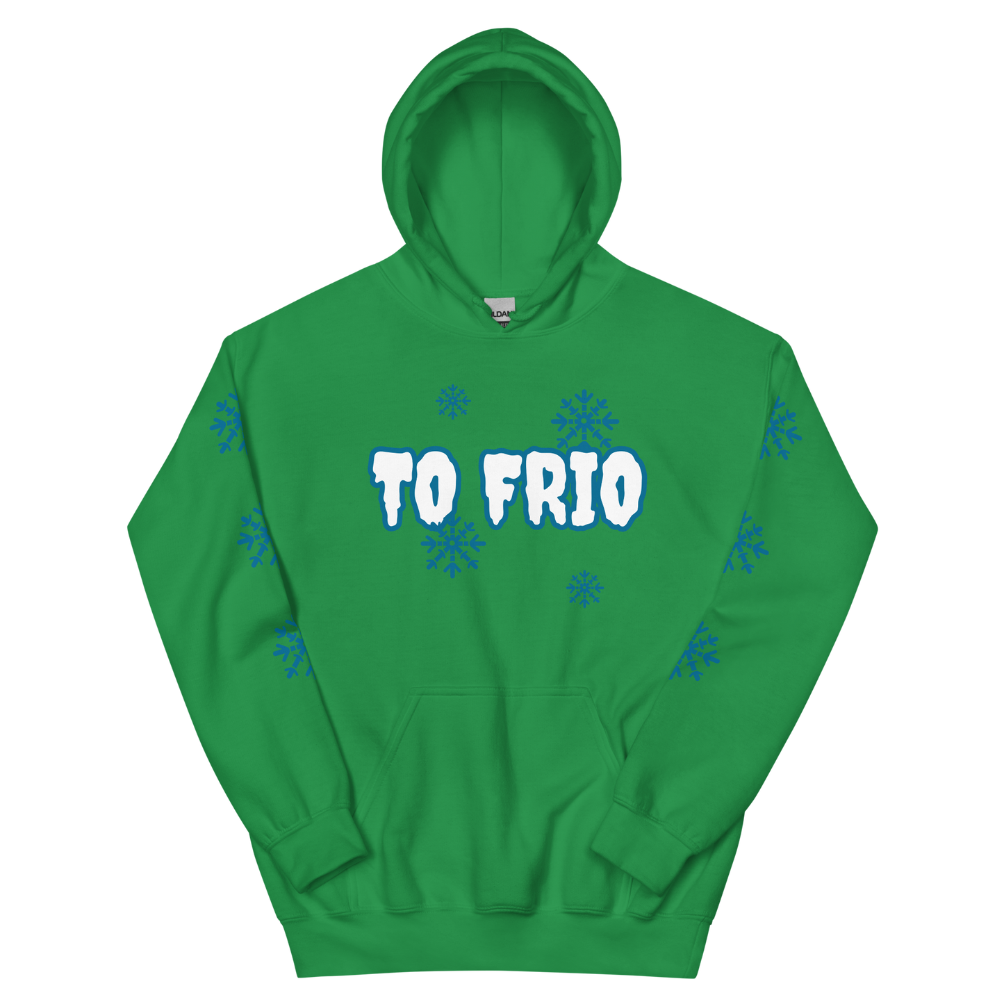 To Frio Snowflake Sleeve Dominican Unisex Hoodie  - 2020 - DominicanGirlfriend.com - Frases Dominicanas - República Dominicana Lifestyle Graphic T-Shirts Streetwear & Accessories - New York - Bronx - Washington Heights - Miami - Florida - Boca Chica - USA - Dominican Clothing