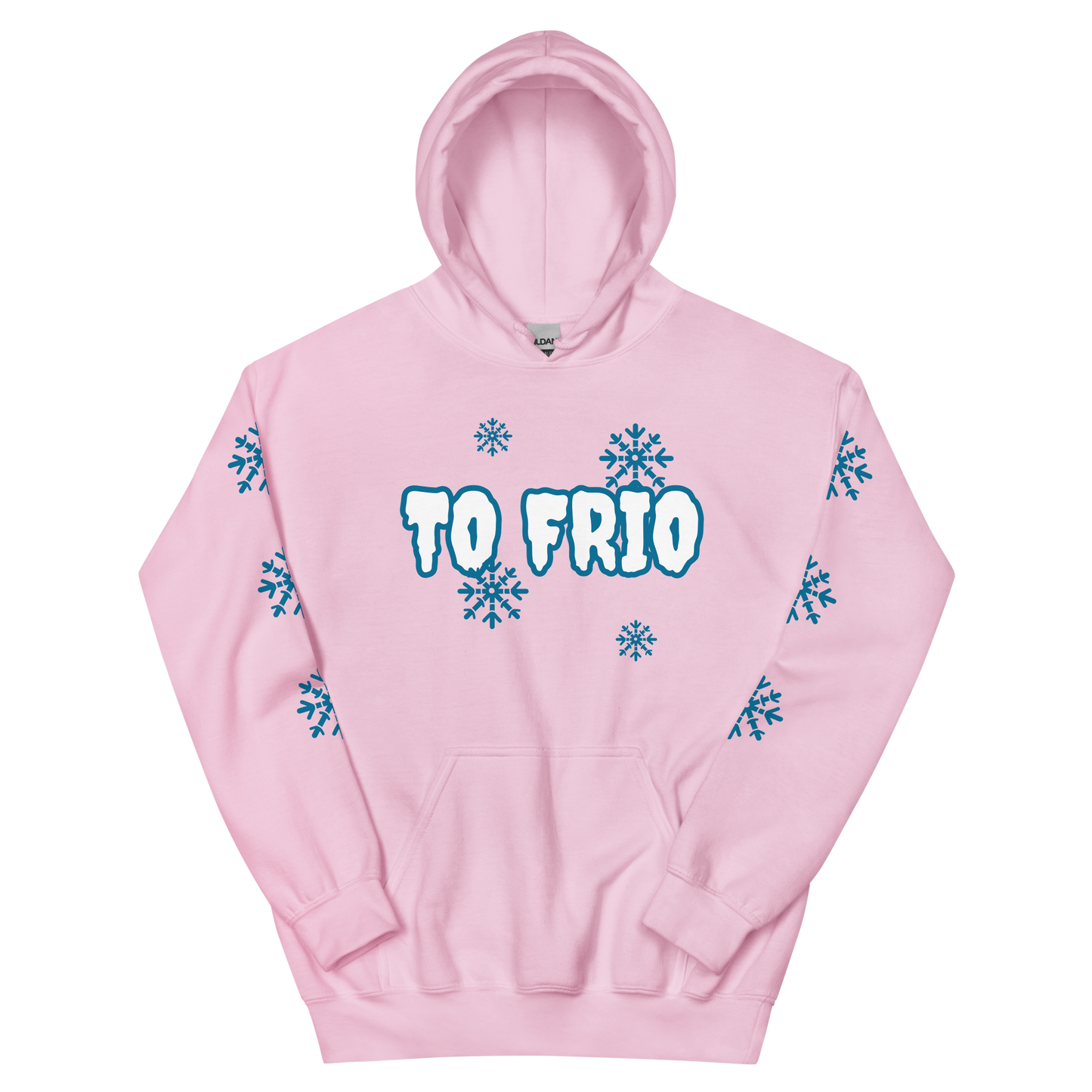 To Frio Snowflake Sleeve Dominican Unisex Hoodie  - 2020 - DominicanGirlfriend.com - Frases Dominicanas - República Dominicana Lifestyle Graphic T-Shirts Streetwear & Accessories - New York - Bronx - Washington Heights - Miami - Florida - Boca Chica - USA - Dominican Clothing