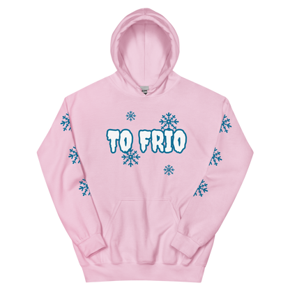 To Frio Snowflake Sleeve Dominican Unisex Hoodie  - 2020 - DominicanGirlfriend.com - Frases Dominicanas - República Dominicana Lifestyle Graphic T-Shirts Streetwear & Accessories - New York - Bronx - Washington Heights - Miami - Florida - Boca Chica - USA - Dominican Clothing