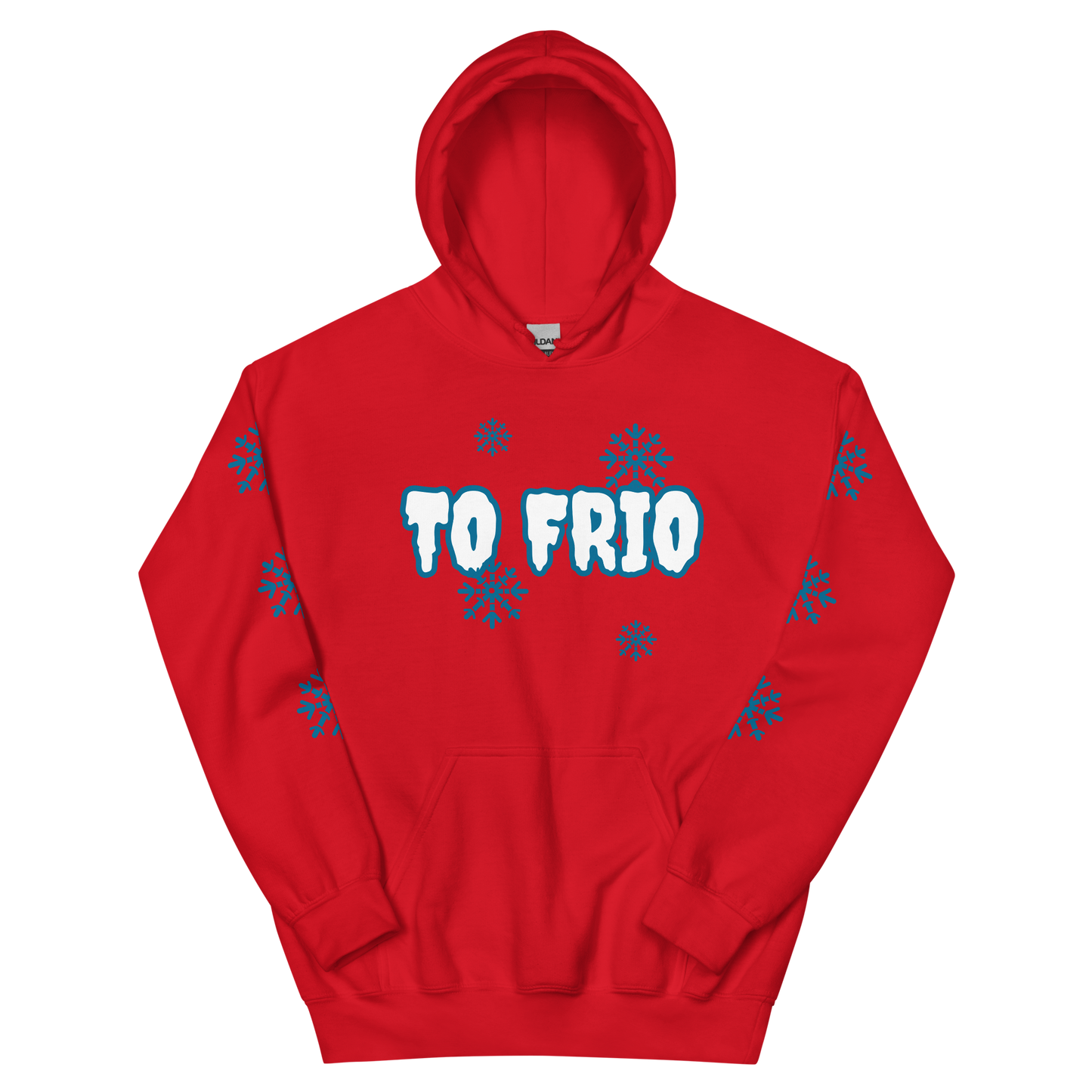 To Frio Snowflake Sleeve Dominican Unisex Hoodie  - 2020 - DominicanGirlfriend.com - Frases Dominicanas - República Dominicana Lifestyle Graphic T-Shirts Streetwear & Accessories - New York - Bronx - Washington Heights - Miami - Florida - Boca Chica - USA - Dominican Clothing