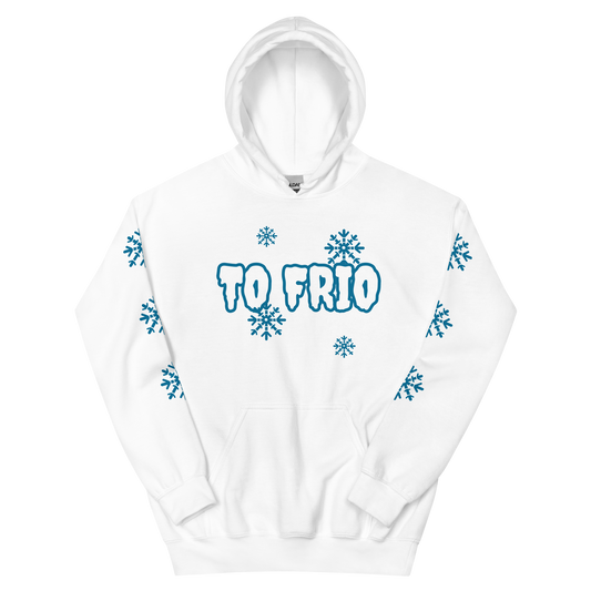 To Frio Snowflake Sleeve Dominican Unisex Hoodie  - 2020 - DominicanGirlfriend.com - Frases Dominicanas - República Dominicana Lifestyle Graphic T-Shirts Streetwear & Accessories - New York - Bronx - Washington Heights - Miami - Florida - Boca Chica - USA - Dominican Clothing