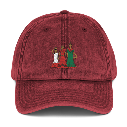 Dominican Faceless Dolls Vintage Cotton Dad Hat