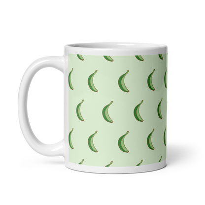 Dominican Platano Power White Glossy Mug