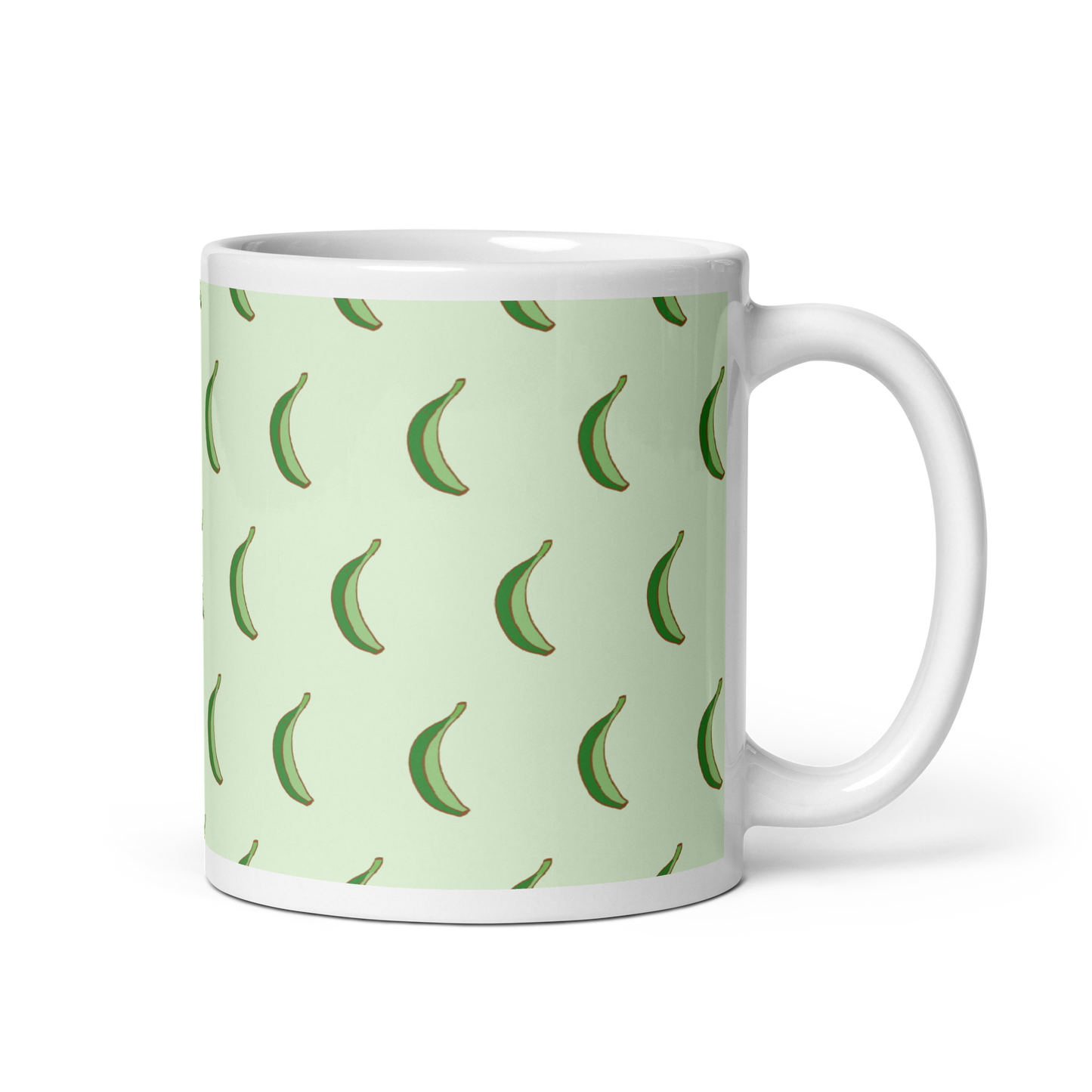 Dominican Platano Power White Glossy Mug