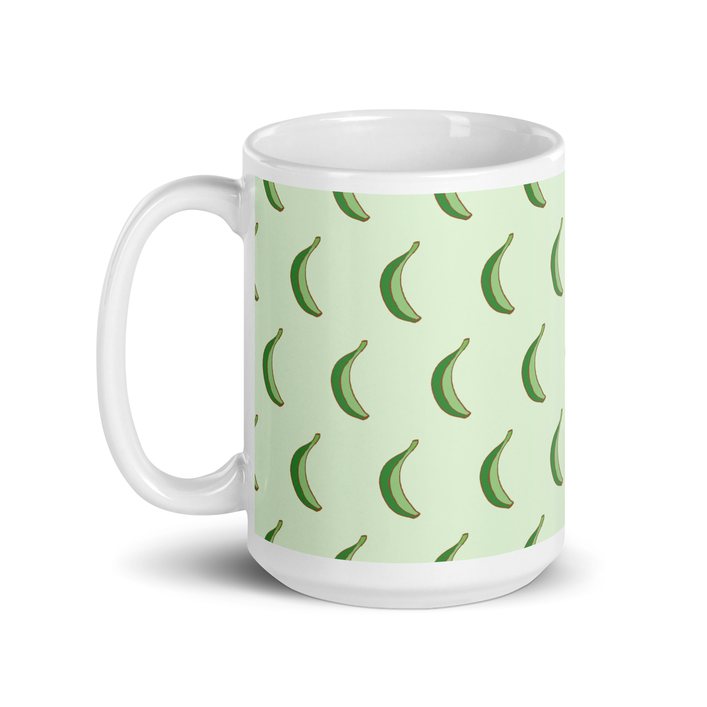 Dominican Platano Power White Glossy Mug