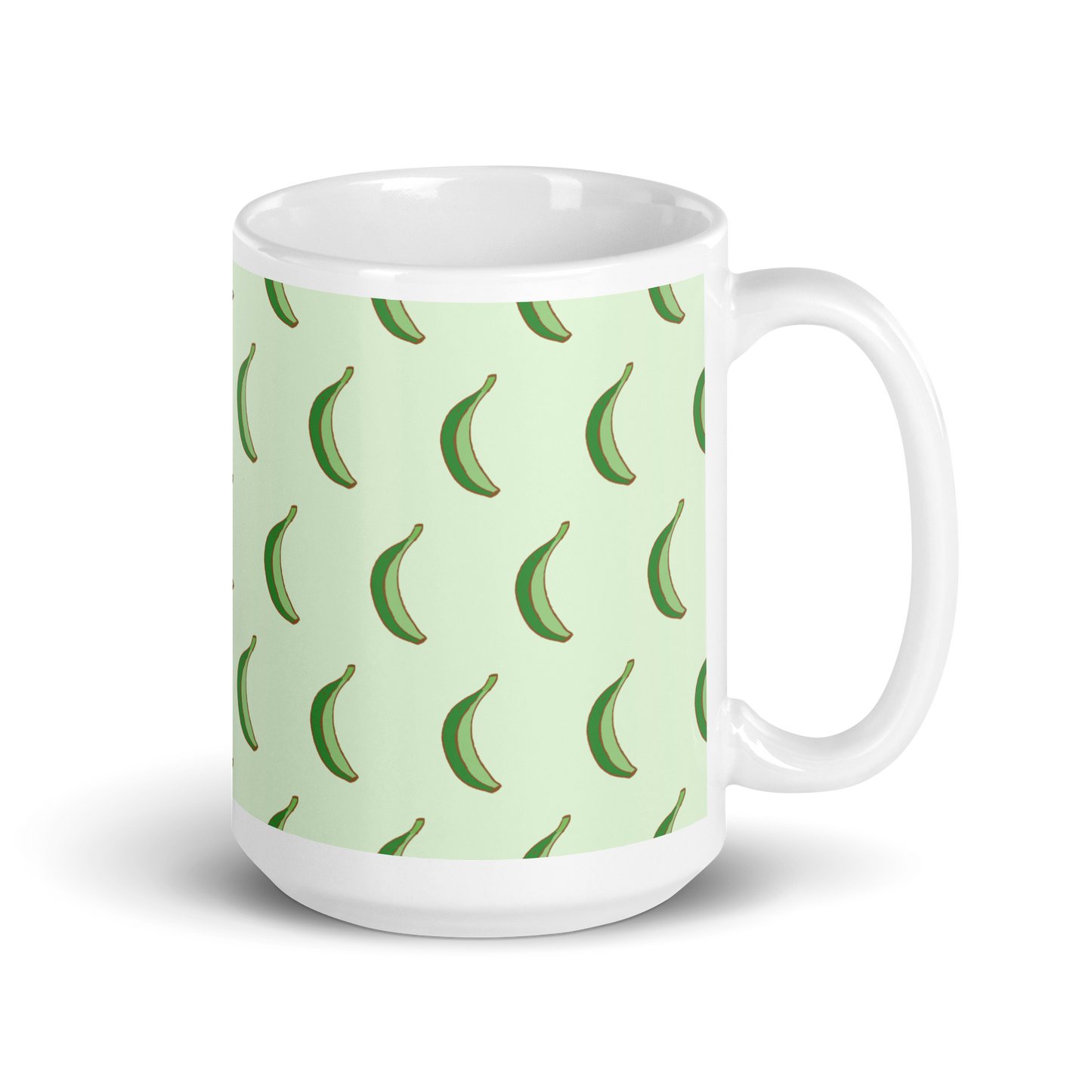 Dominican Platano Power White Glossy Mug