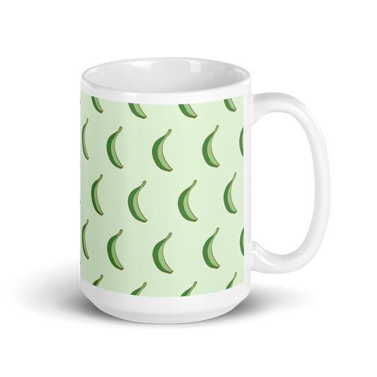 Dominican Platano Power White Glossy Mug
