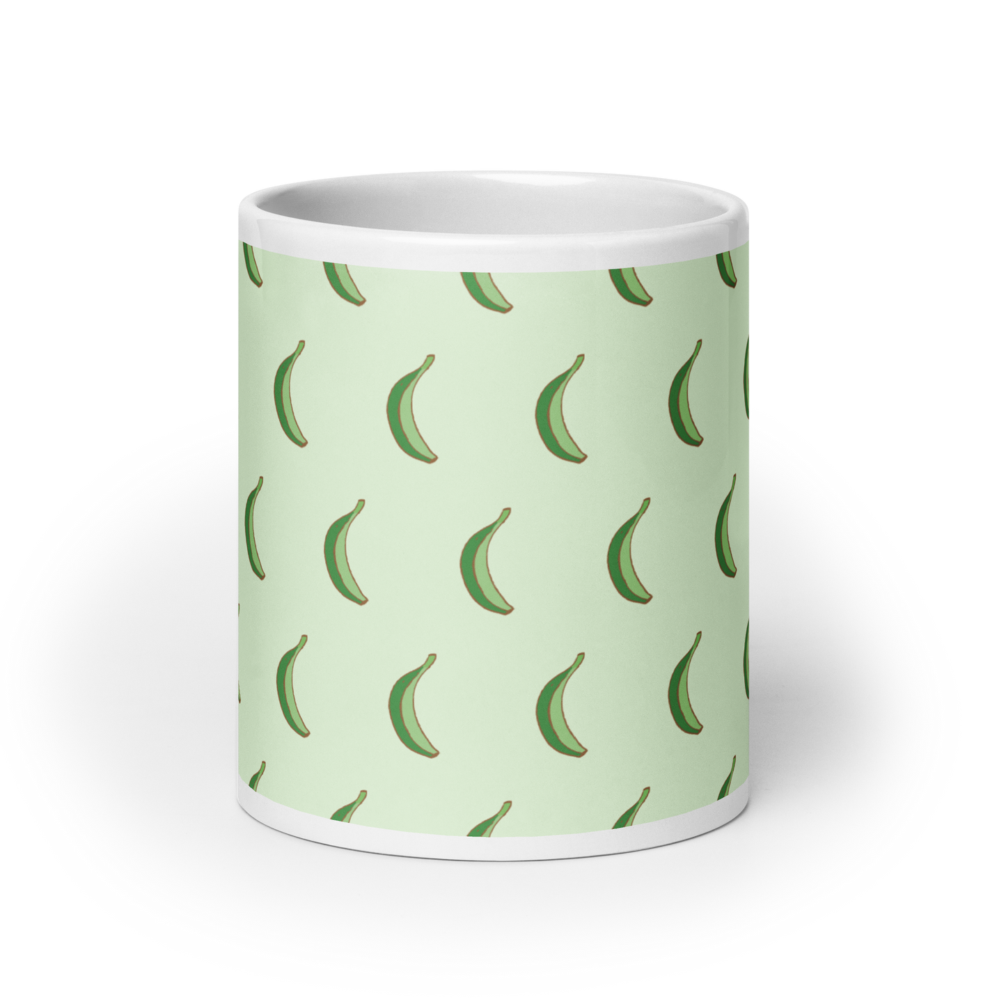 Dominican Platano Power White Glossy Mug