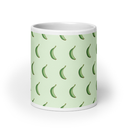 Dominican Platano Power White Glossy Mug