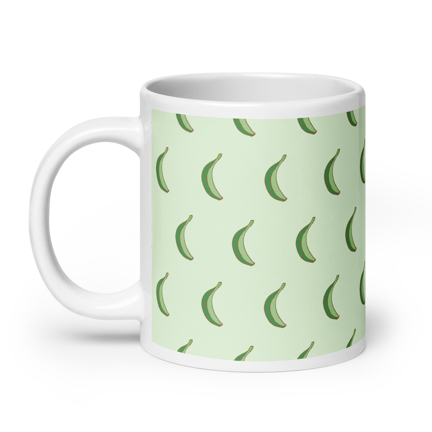 Dominican Platano Power White Glossy Mug