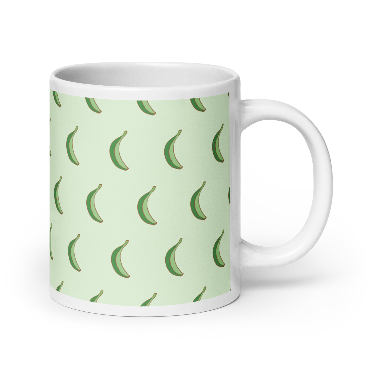 Dominican Platano Power White Glossy Mug