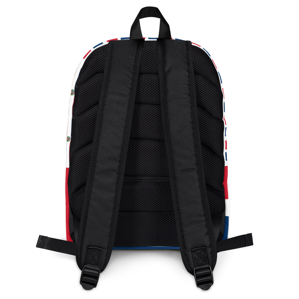 Dominican Republic Flag All-Over Collage Backpack  - 2020 - DominicanGirlfriend.com - Frases Dominicanas - República Dominicana Lifestyle Graphic T-Shirts Streetwear & Accessories - New York - Bronx - Washington Heights - Miami - Florida - Boca Chica - USA - Dominican Clothing