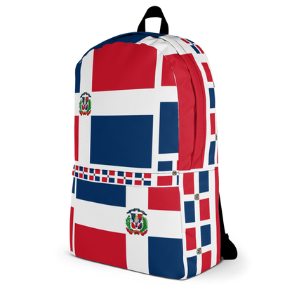 Dominican Republic Flag All-Over Collage Backpack  - 2020 - DominicanGirlfriend.com - Frases Dominicanas - República Dominicana Lifestyle Graphic T-Shirts Streetwear & Accessories - New York - Bronx - Washington Heights - Miami - Florida - Boca Chica - USA - Dominican Clothing