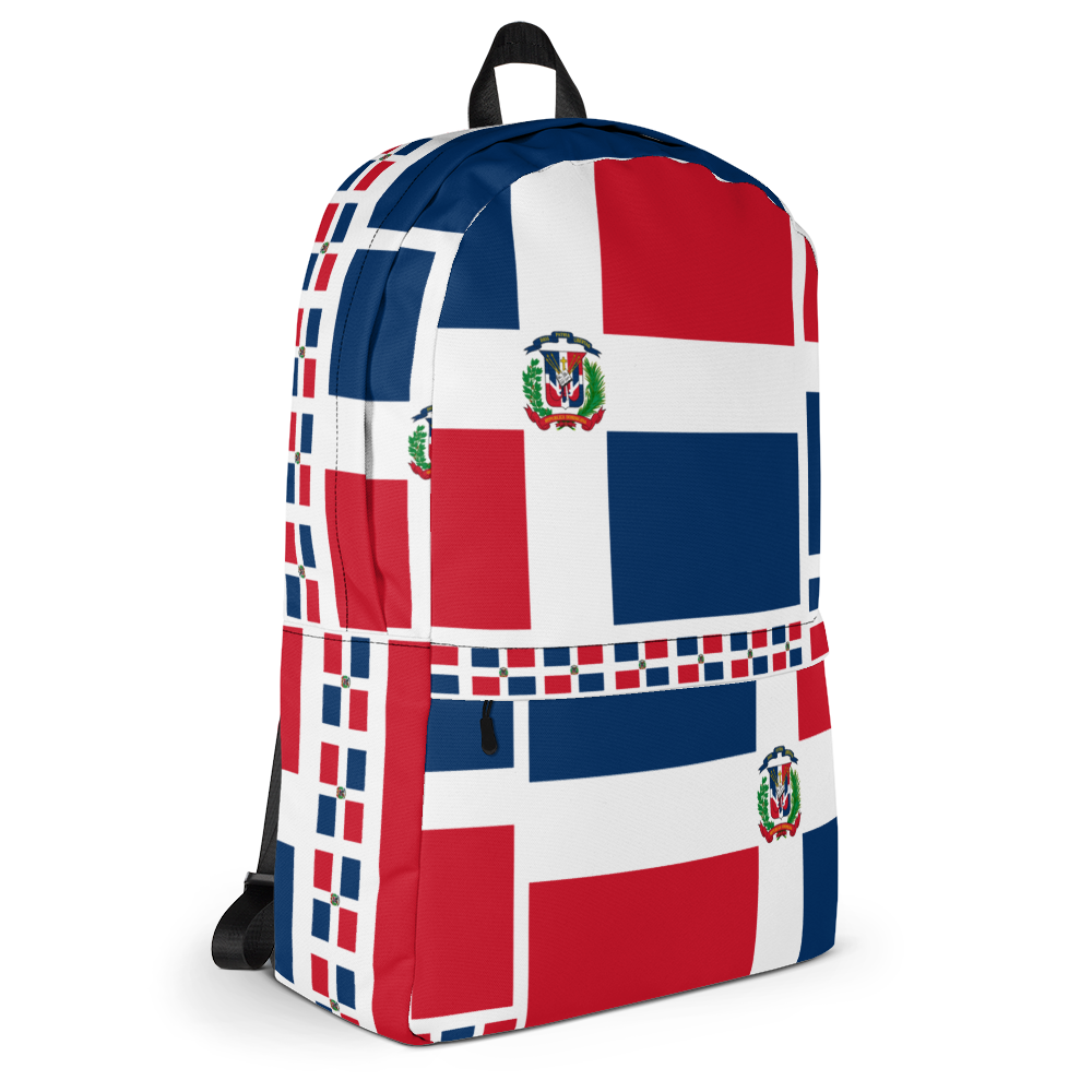 Dominican Republic Flag All-Over Collage Backpack  - 2020 - DominicanGirlfriend.com - Frases Dominicanas - República Dominicana Lifestyle Graphic T-Shirts Streetwear & Accessories - New York - Bronx - Washington Heights - Miami - Florida - Boca Chica - USA - Dominican Clothing