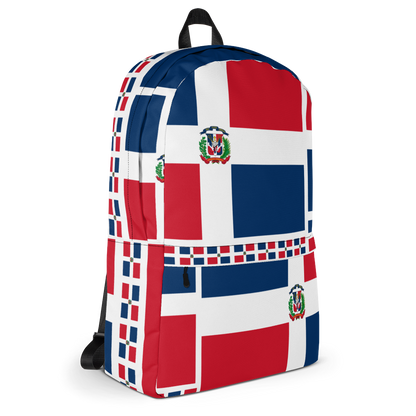 Dominican Republic Flag All-Over Collage Backpack  - 2020 - DominicanGirlfriend.com - Frases Dominicanas - República Dominicana Lifestyle Graphic T-Shirts Streetwear & Accessories - New York - Bronx - Washington Heights - Miami - Florida - Boca Chica - USA - Dominican Clothing
