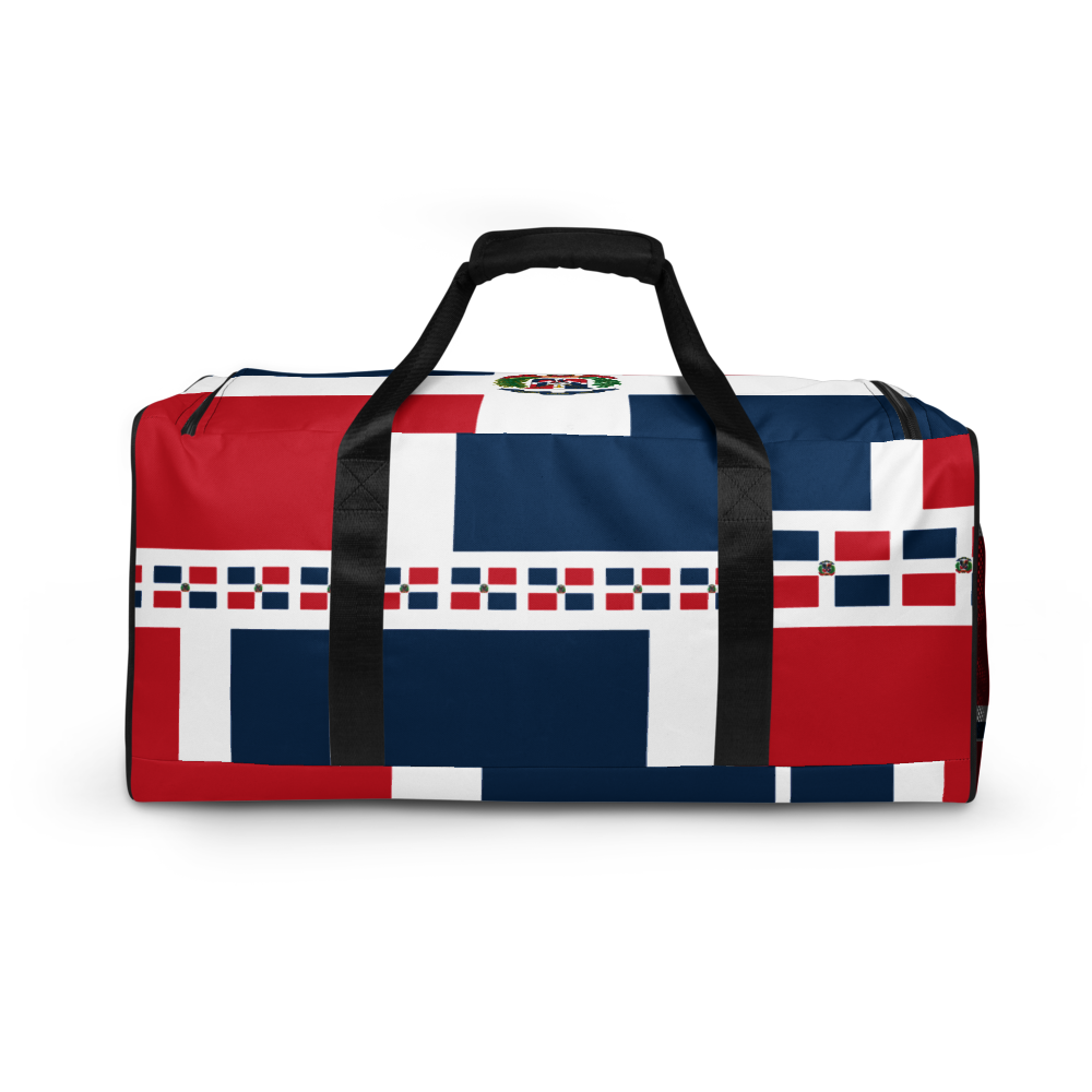 Dominican Republic Flag All-Over Collage Duffle Bag  - 2020 - DominicanGirlfriend.com - Frases Dominicanas - República Dominicana Lifestyle Graphic T-Shirts Streetwear & Accessories - New York - Bronx - Washington Heights - Miami - Florida - Boca Chica - USA - Dominican Clothing