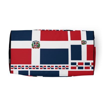 Dominican Republic Flag All-Over Collage Duffle Bag  - 2020 - DominicanGirlfriend.com - Frases Dominicanas - República Dominicana Lifestyle Graphic T-Shirts Streetwear & Accessories - New York - Bronx - Washington Heights - Miami - Florida - Boca Chica - USA - Dominican Clothing
