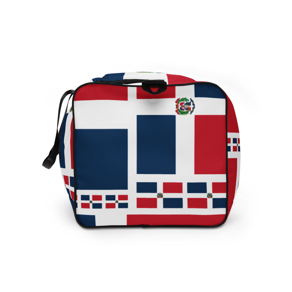 Dominican Republic Flag All-Over Collage Duffle Bag  - 2020 - DominicanGirlfriend.com - Frases Dominicanas - República Dominicana Lifestyle Graphic T-Shirts Streetwear & Accessories - New York - Bronx - Washington Heights - Miami - Florida - Boca Chica - USA - Dominican Clothing