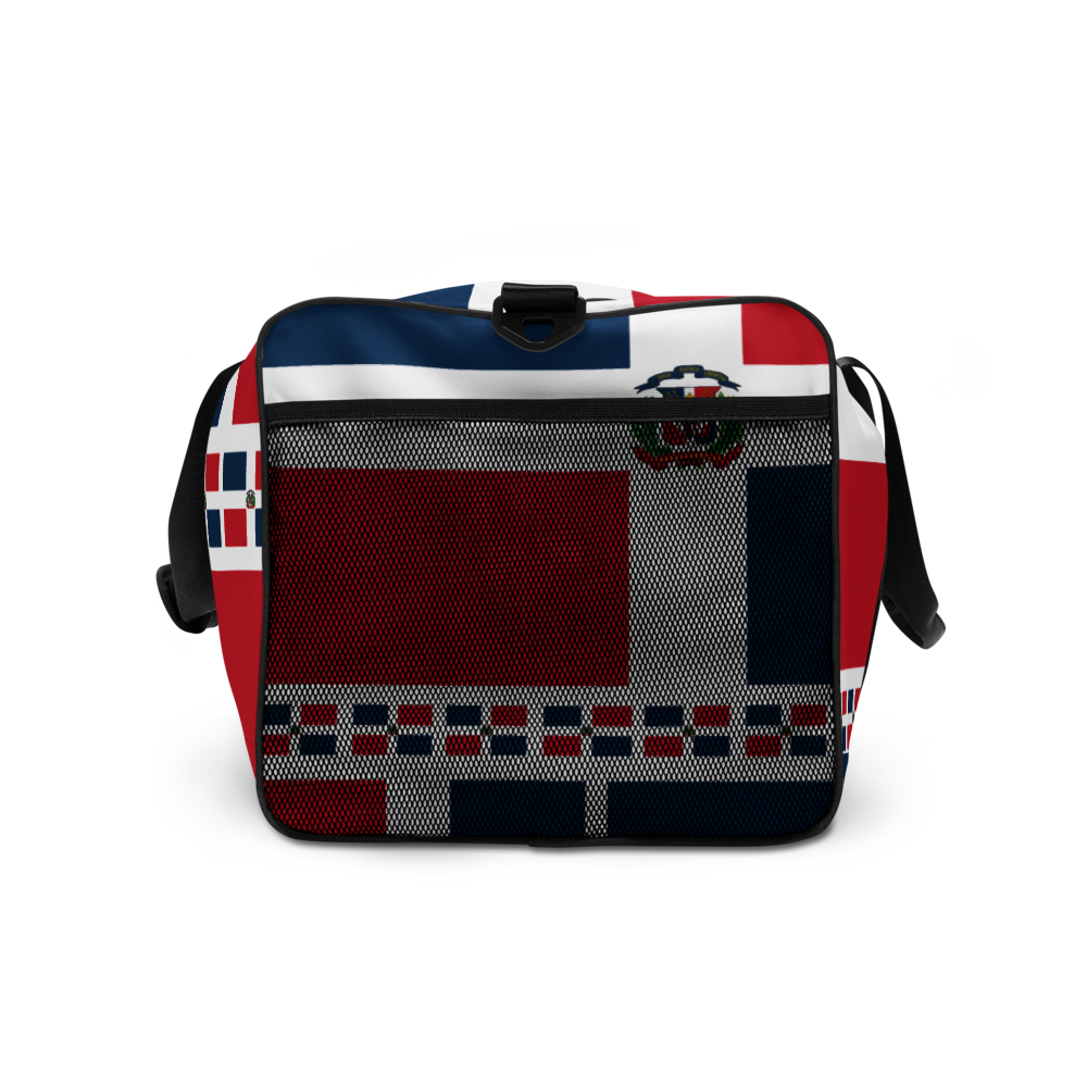 Dominican Republic Flag All-Over Collage Duffle Bag  - 2020 - DominicanGirlfriend.com - Frases Dominicanas - República Dominicana Lifestyle Graphic T-Shirts Streetwear & Accessories - New York - Bronx - Washington Heights - Miami - Florida - Boca Chica - USA - Dominican Clothing