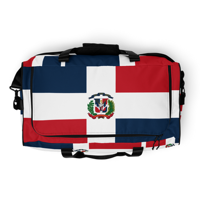 Dominican Republic Flag All-Over Collage Duffle Bag  - 2020 - DominicanGirlfriend.com - Frases Dominicanas - República Dominicana Lifestyle Graphic T-Shirts Streetwear & Accessories - New York - Bronx - Washington Heights - Miami - Florida - Boca Chica - USA - Dominican Clothing