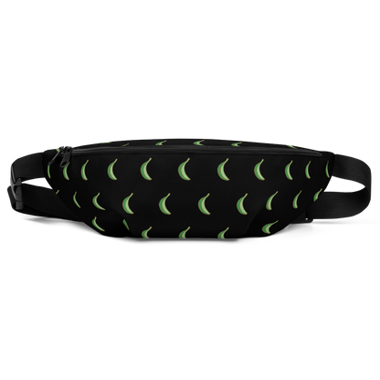 Platano All-Over Fanny Pack (Black)  - 2020 - DominicanGirlfriend.com - Frases Dominicanas - República Dominicana Lifestyle Graphic T-Shirts Streetwear & Accessories - New York - Bronx - Washington Heights - Miami - Florida - Boca Chica - USA - Dominican Clothing
